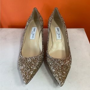 Jimmy Choo Glitter Pumps